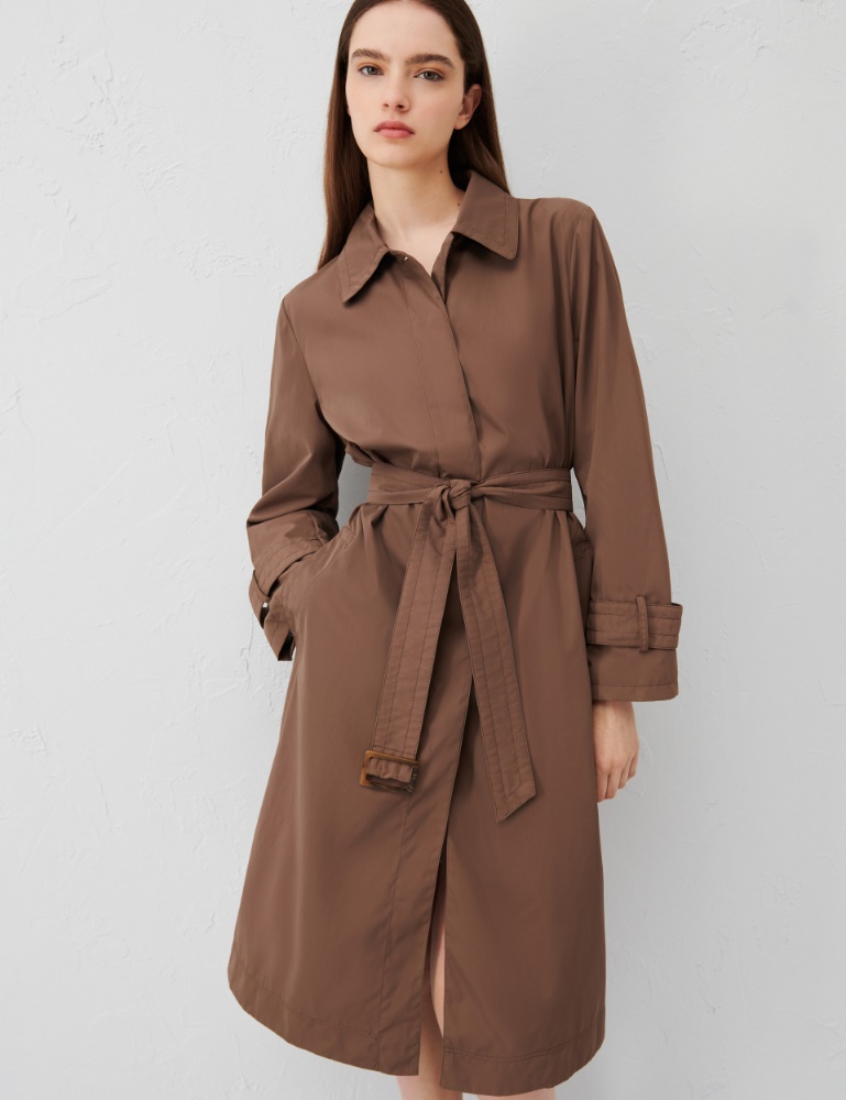 Belted trench coat - Mud - Marella