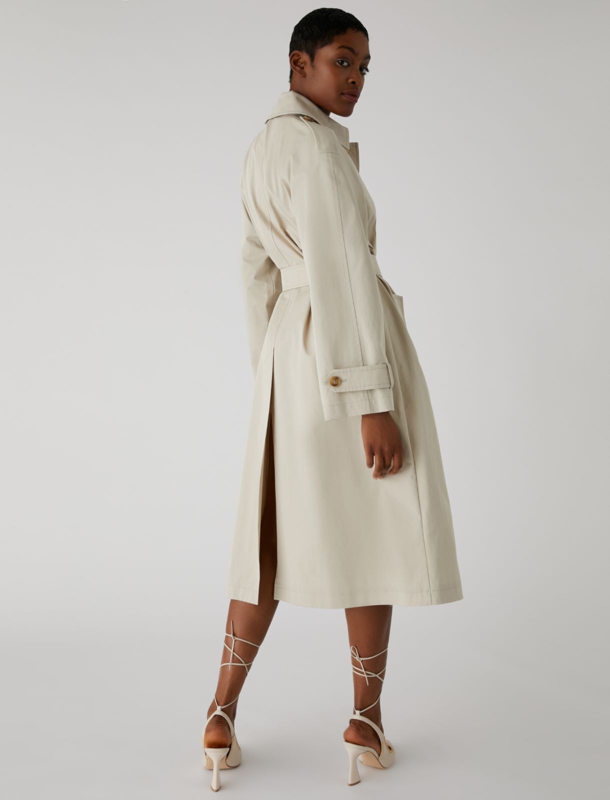 Belted trench coat, mastic | Marella