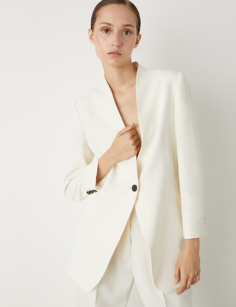 Long blazer - Wool white - Marella