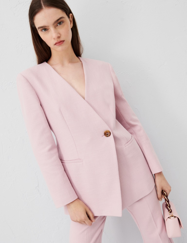 Semi-fitted jacket - Pink - Marella