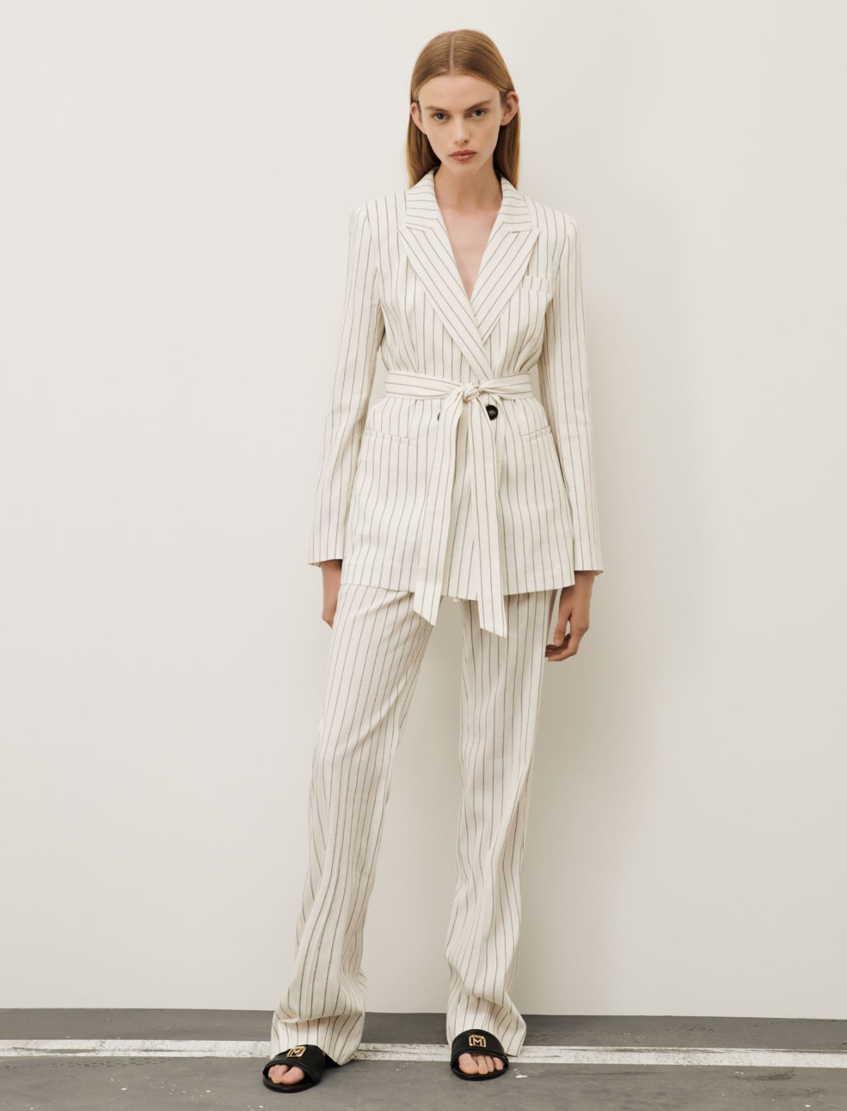 Belted blazer, white | Marella