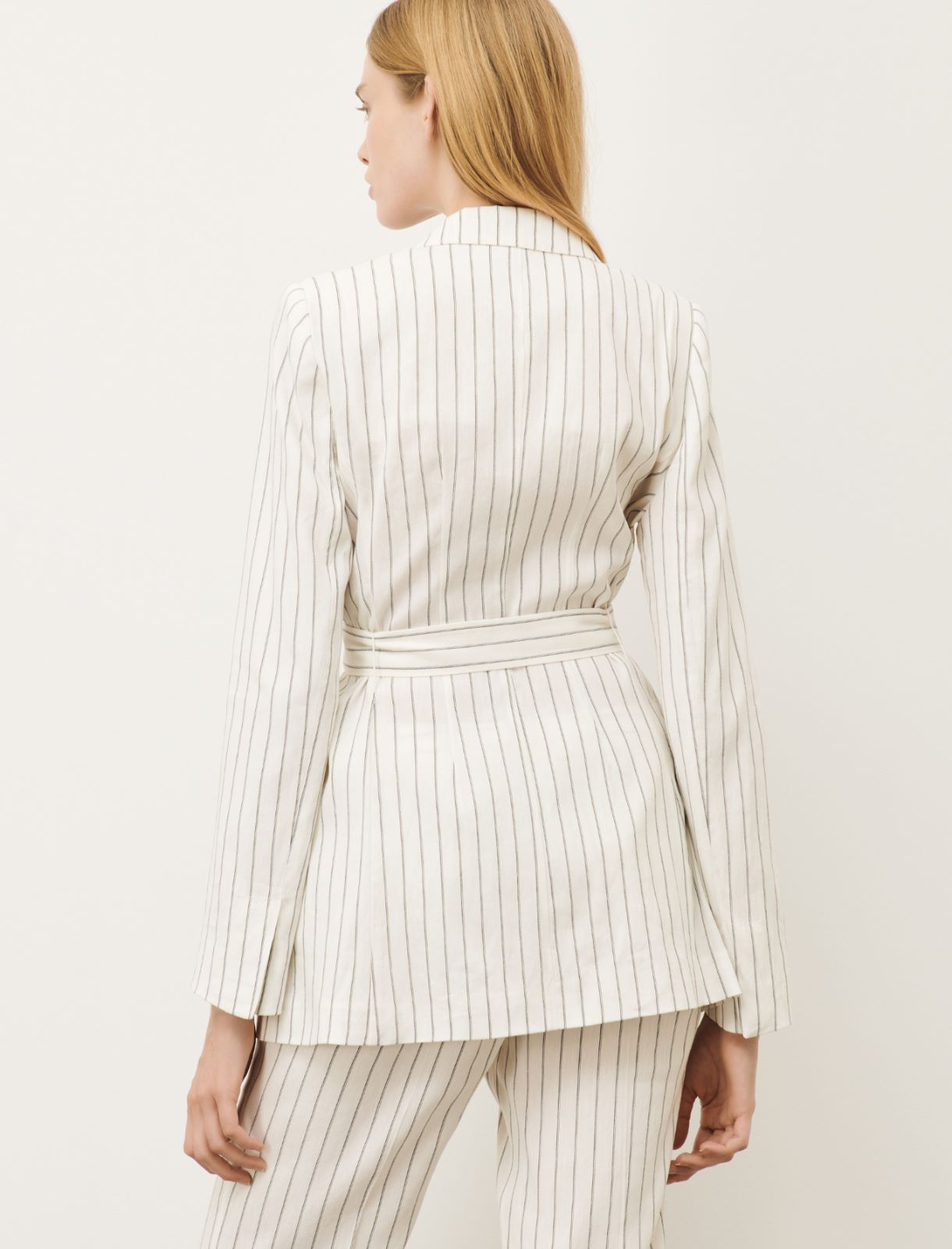 Belted blazer, white | Marella