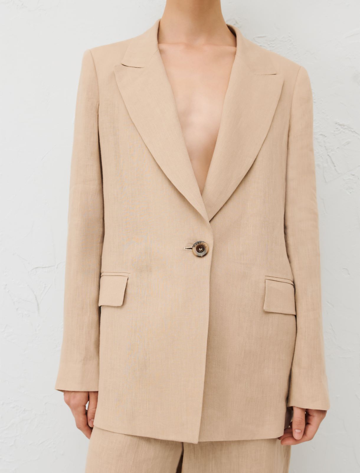 Linen blazer, sand | Marella
