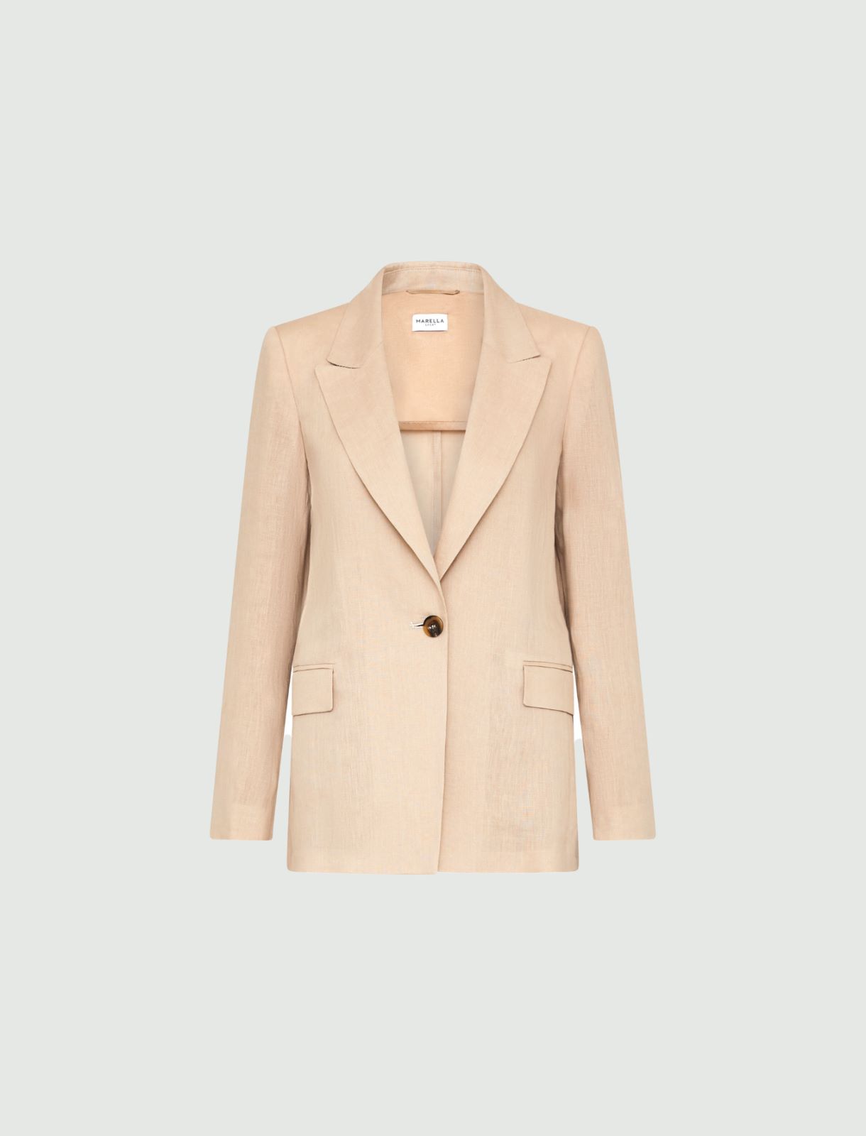 Linen blazer, sand | Marella