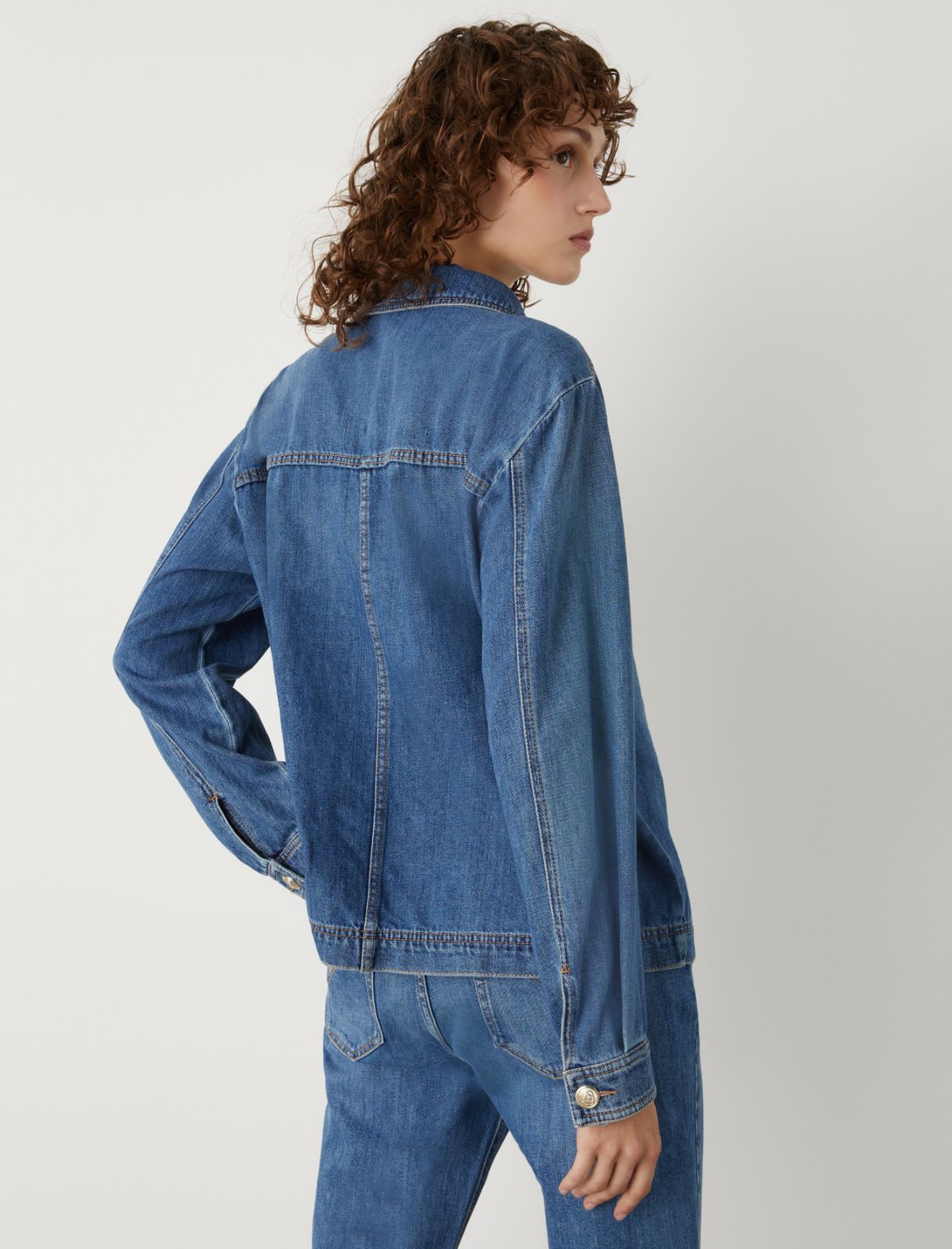 Veste-chemise en denim - Bleu jeans - Marella - 2