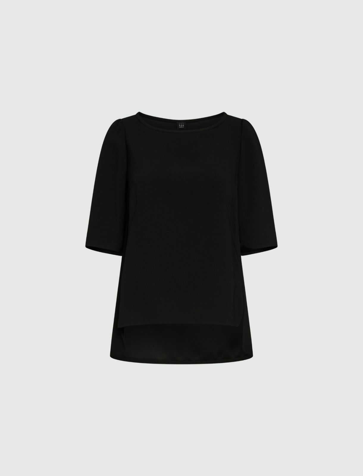 Crepe blouse - Black - Marella - 5