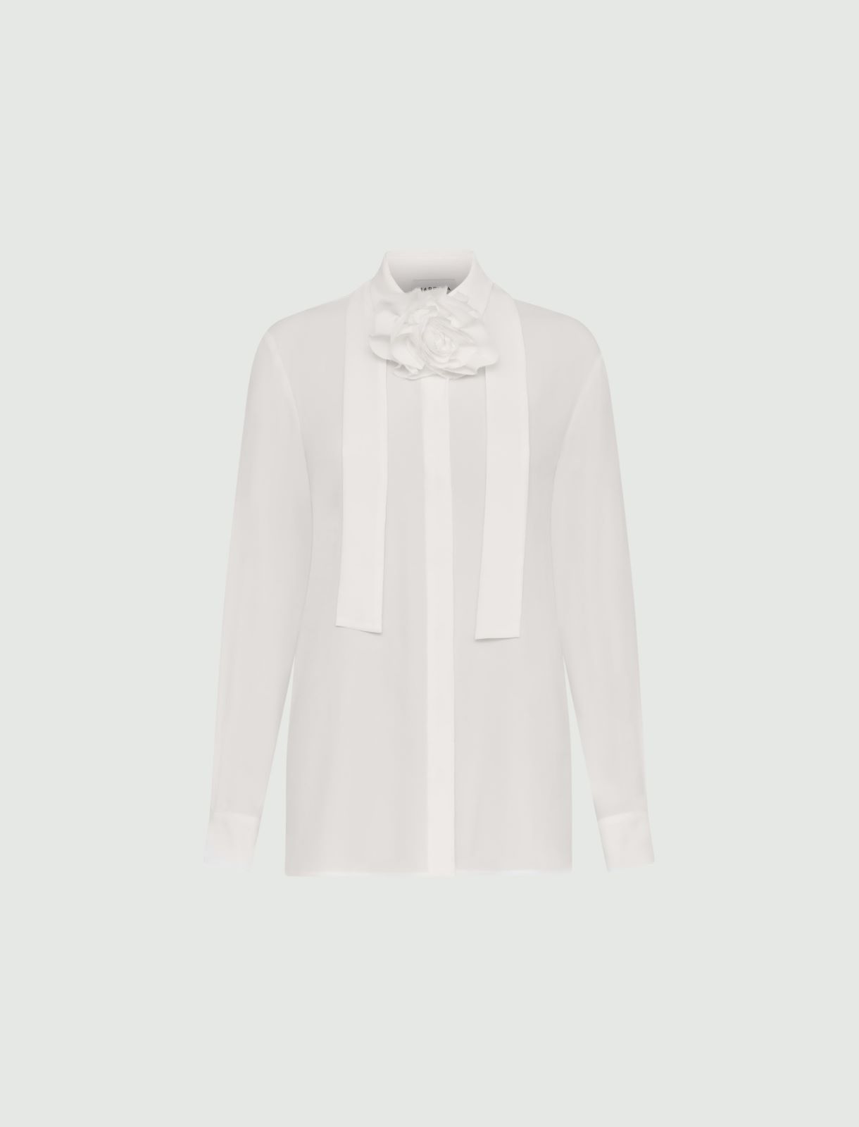 Camisa de crepé - Blanco - Marella - 2