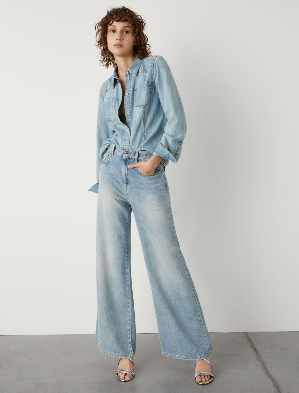 Denim shirt, blue jeans | Marella