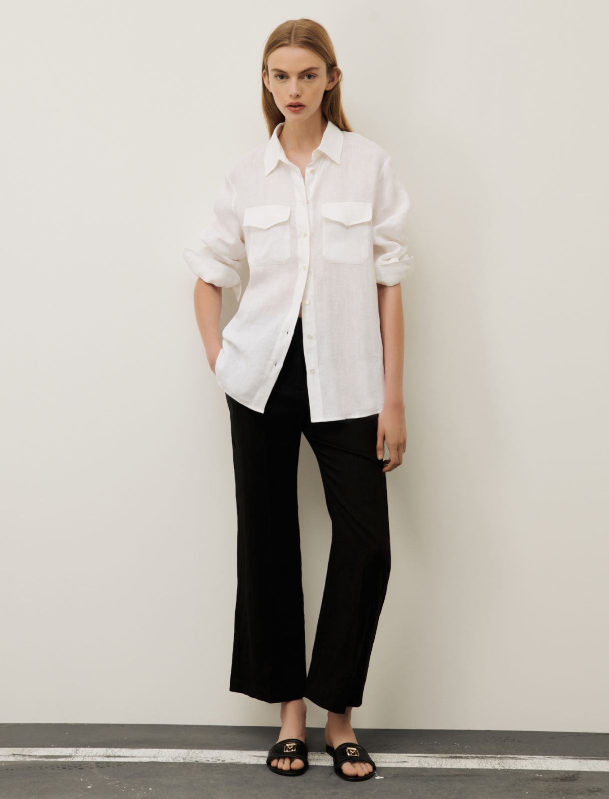 Linen shirt, white | Marella