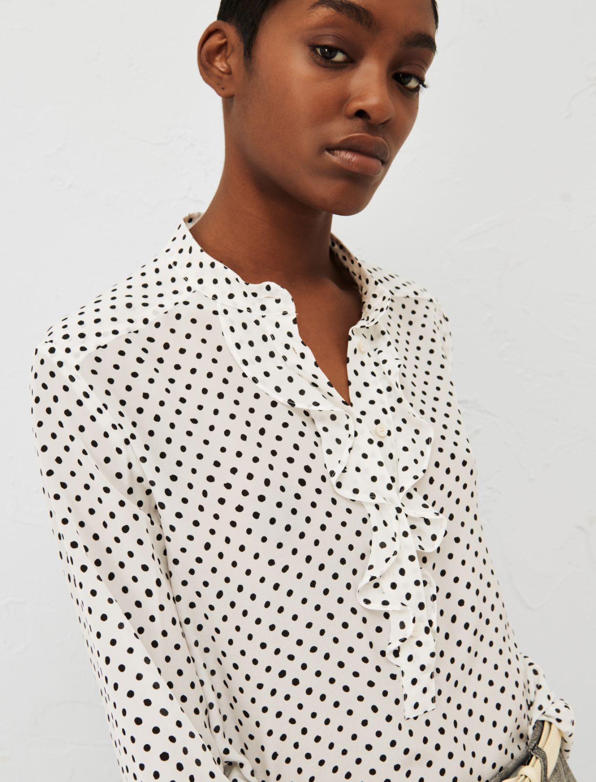 Ruched blouse - White - Marella - 4