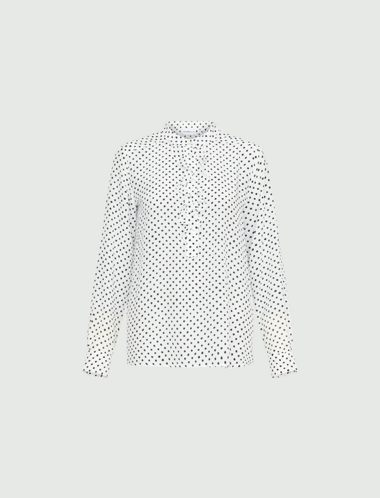 Ruched blouse - White - Marella - 5