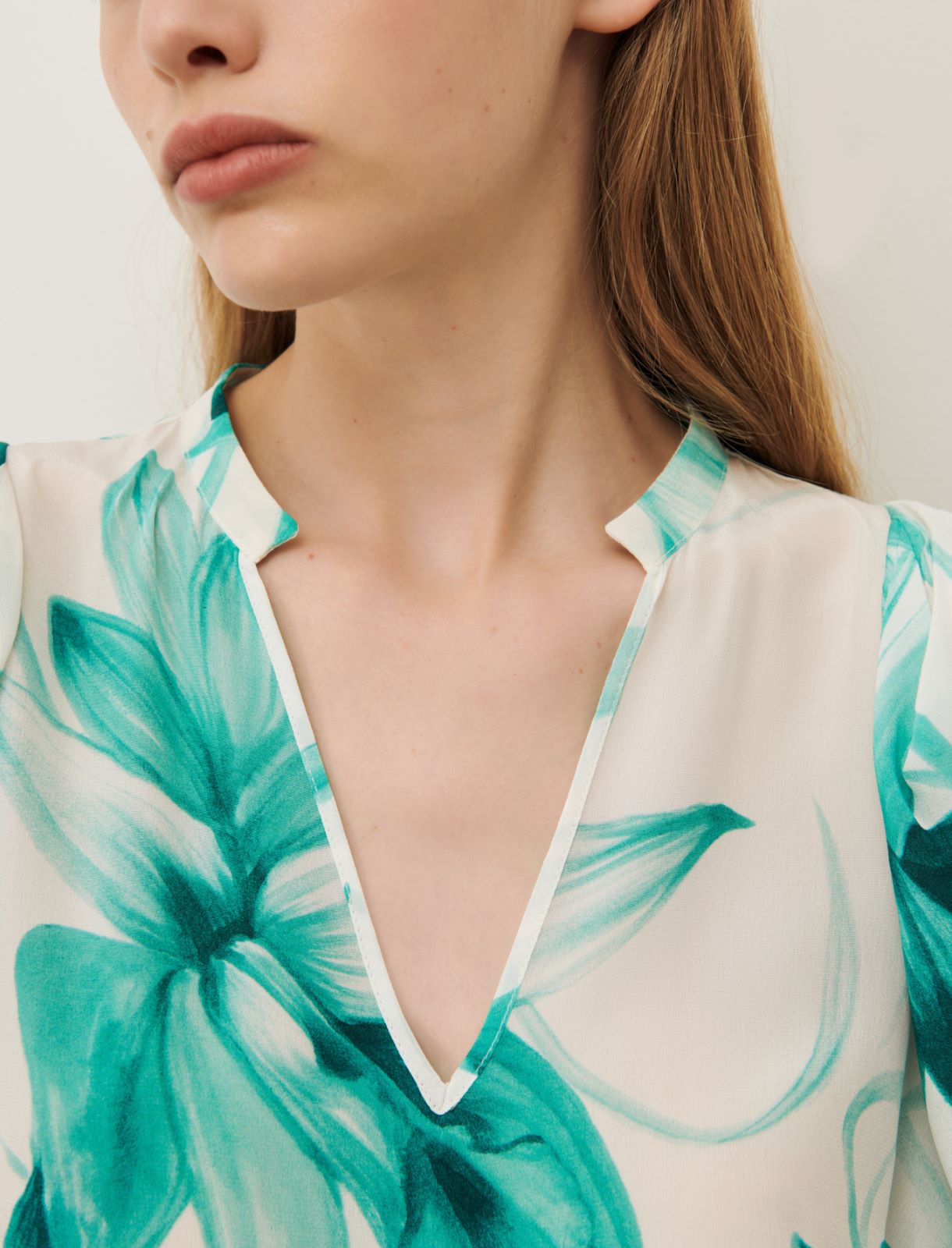 Silk blouse, emerald | Marella