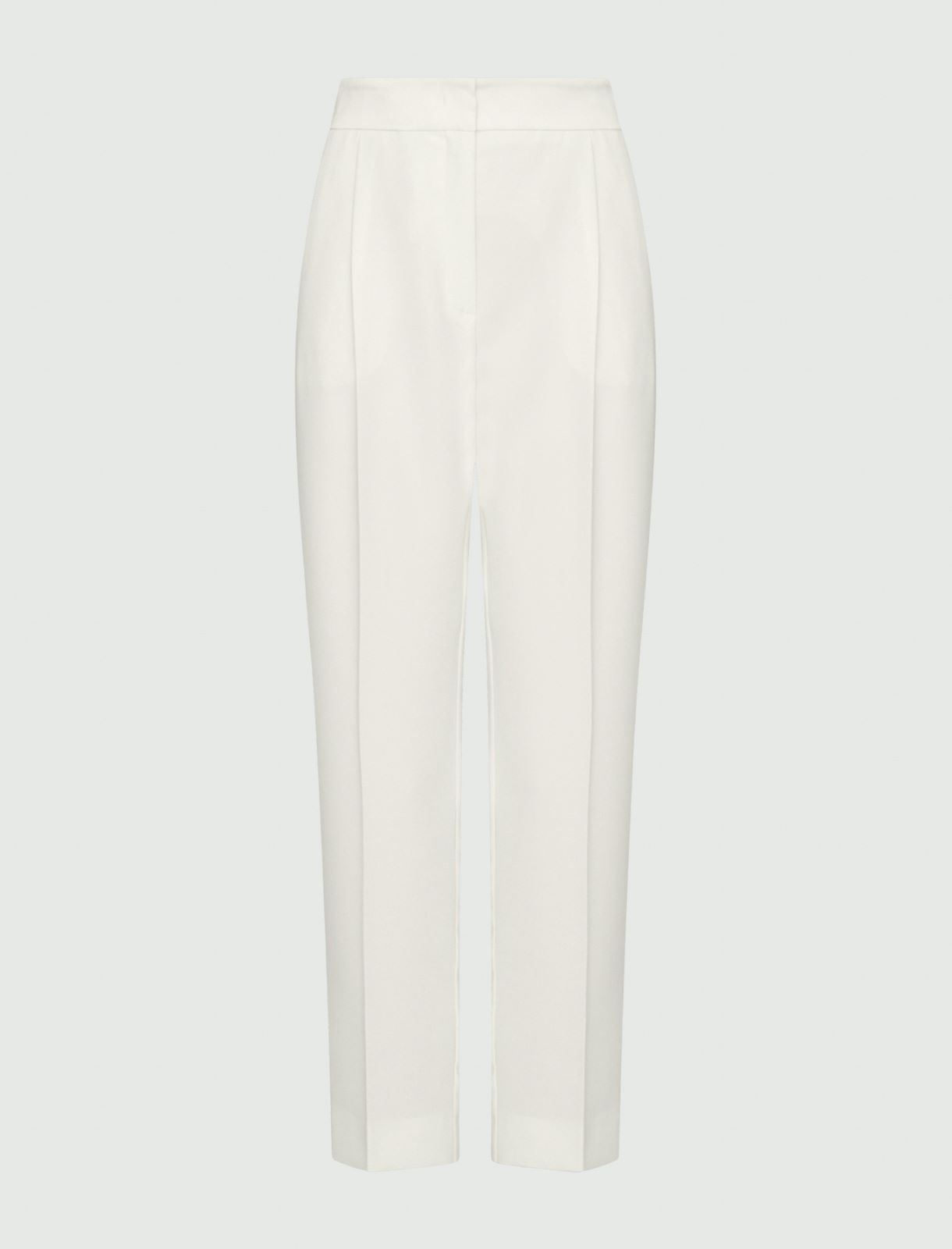 Crepe trousers - Wool white - Marella - 2