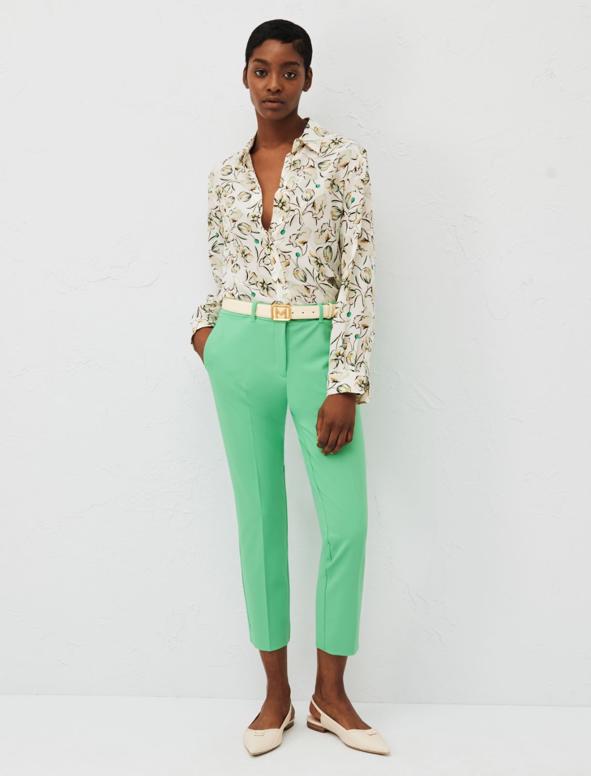 Chino trousers - Bright green - Marella