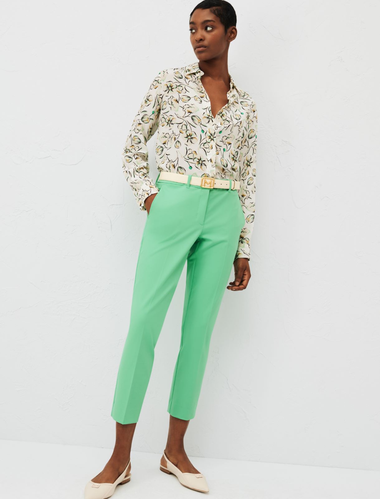 Chino trousers - Bright green - Marella - 3
