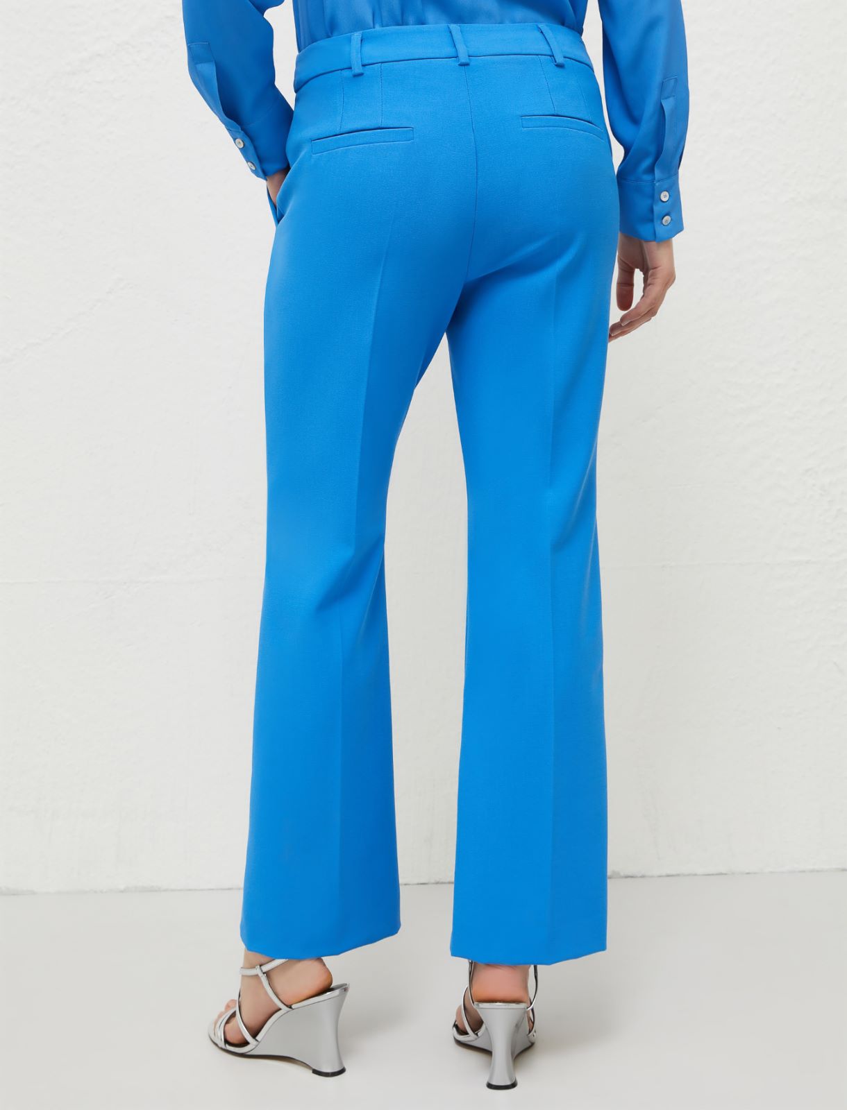Flared trousers - Deep blue - Marella - 2
