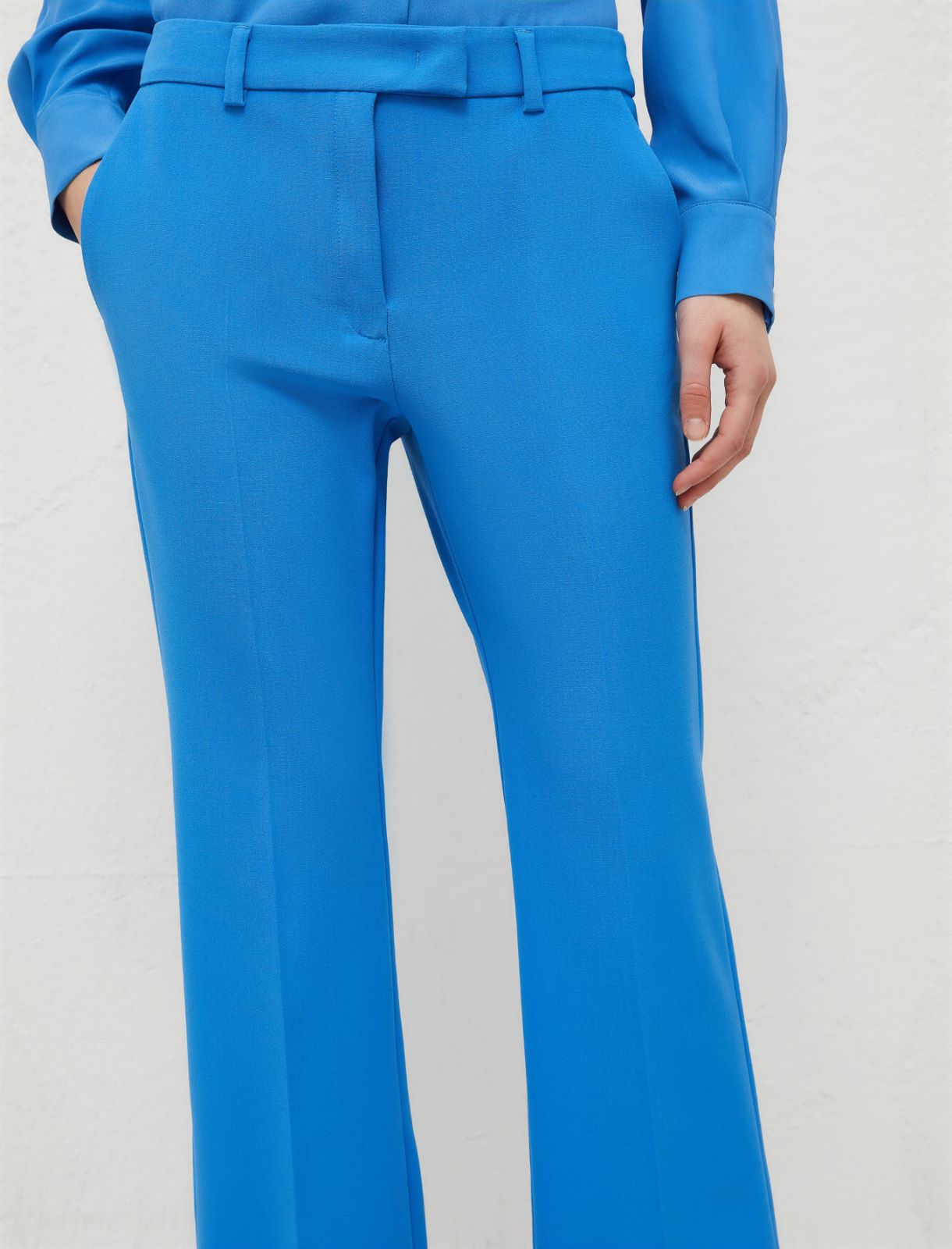 Flared trousers - Deep blue - Marella - 4