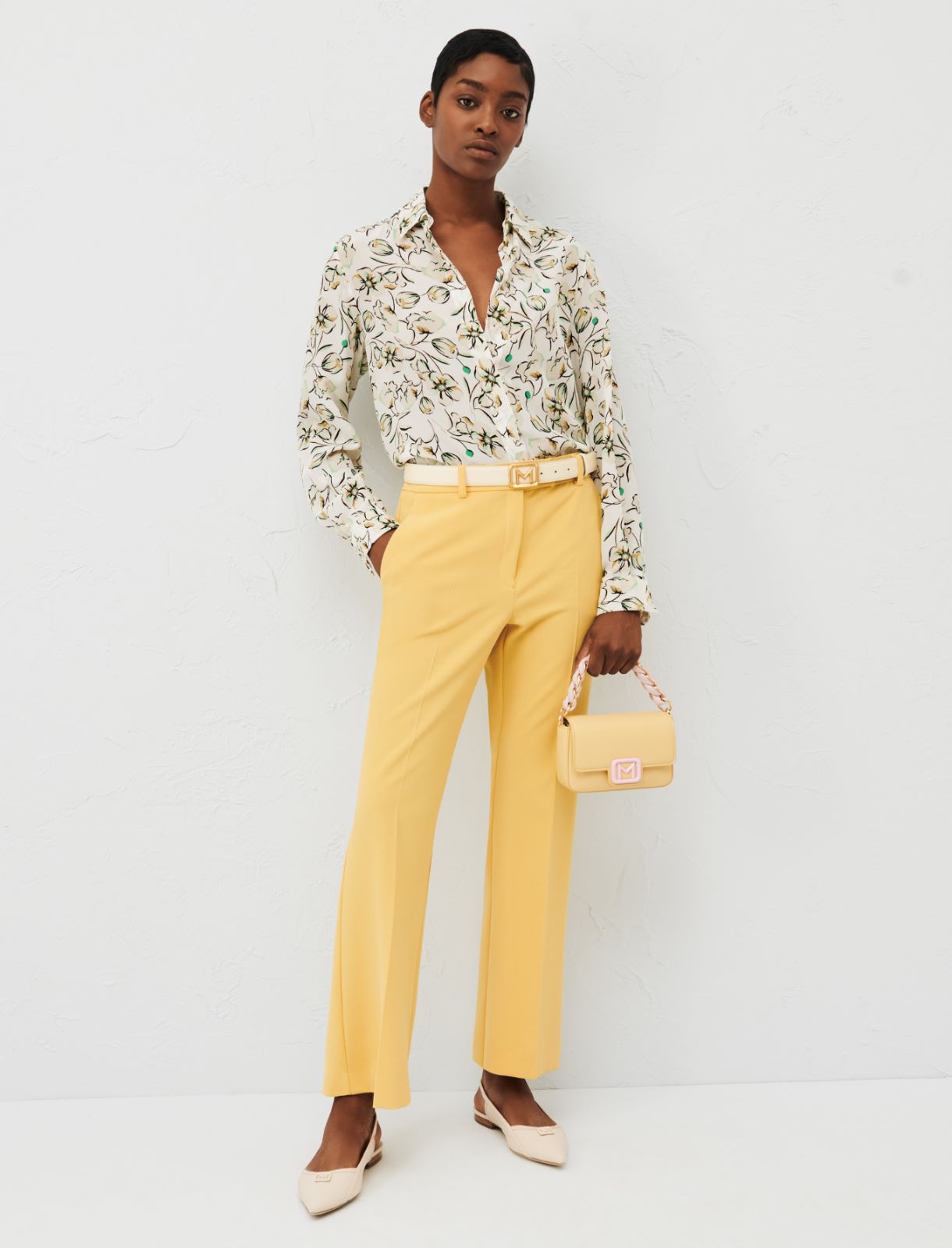 Flared trousers - Gold - Marella