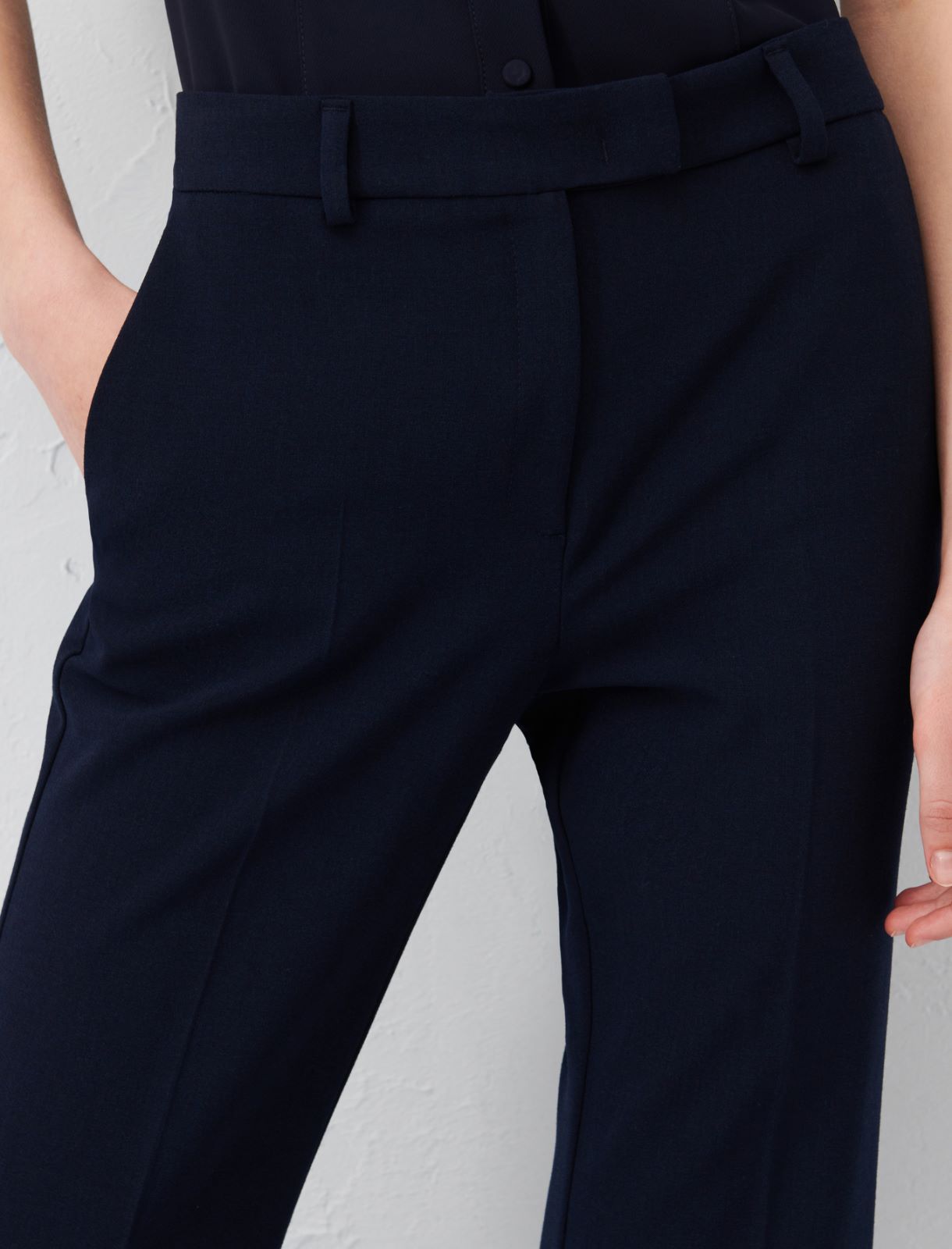 Flared trousers - Navy - Marella - 4