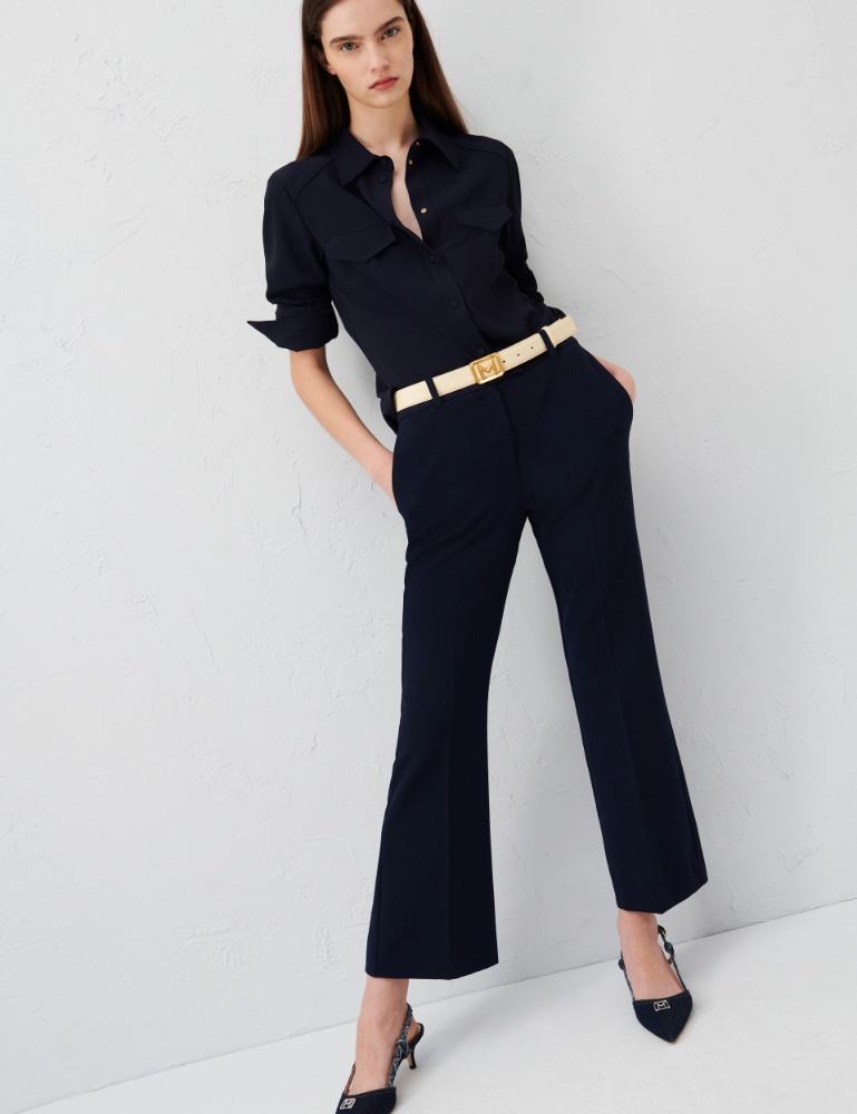 Flared trousers - Navy - Marella
