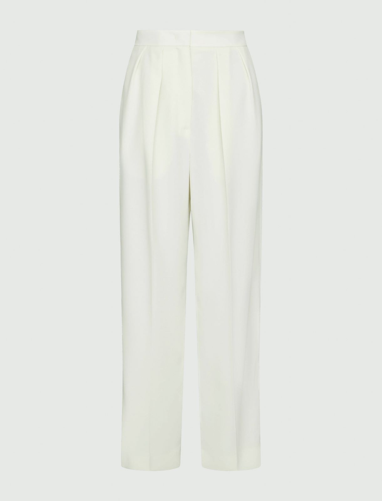 Pantalon à pinces - Blanc laine - Marella - 2