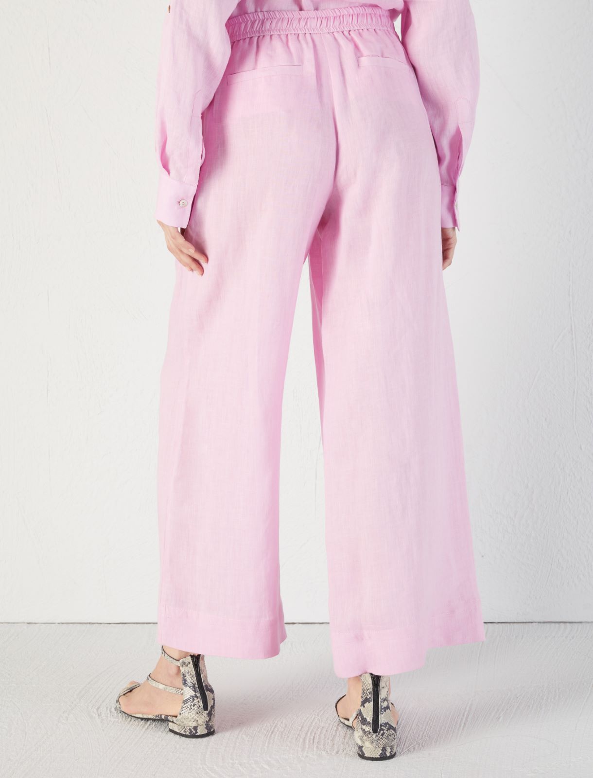 Linen trousers, pink | Marella