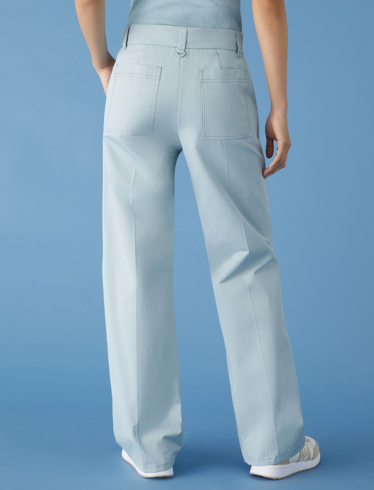 Pantalon straight leg - Bleu ciel - Marella - 2