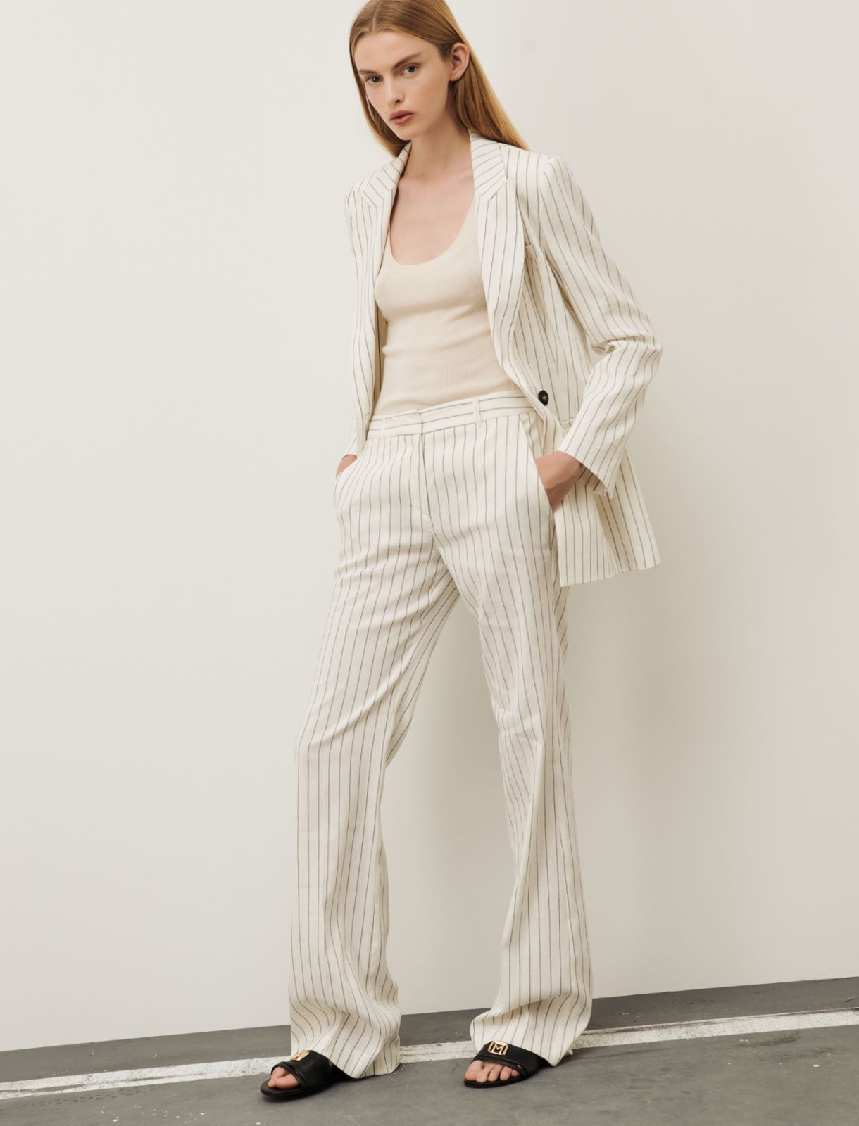 Slim trousers, white | Marella