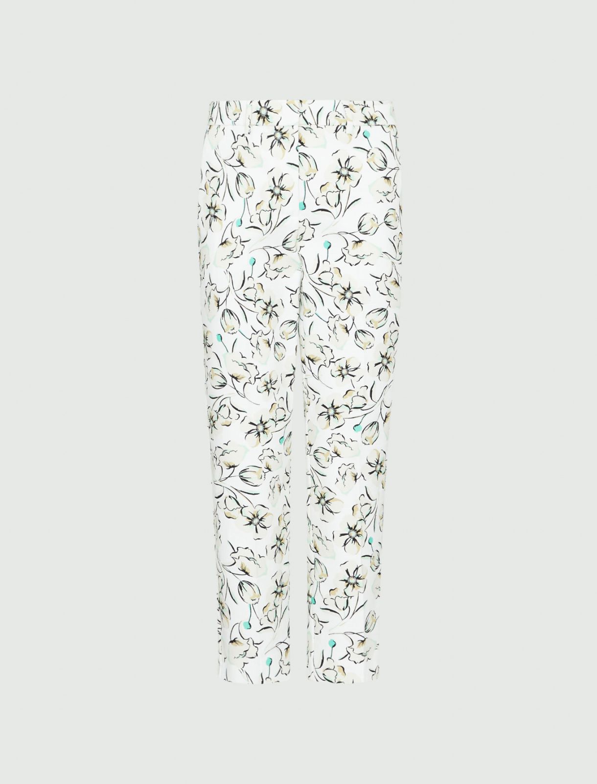 Patterned trousers - Green - Marella - 5