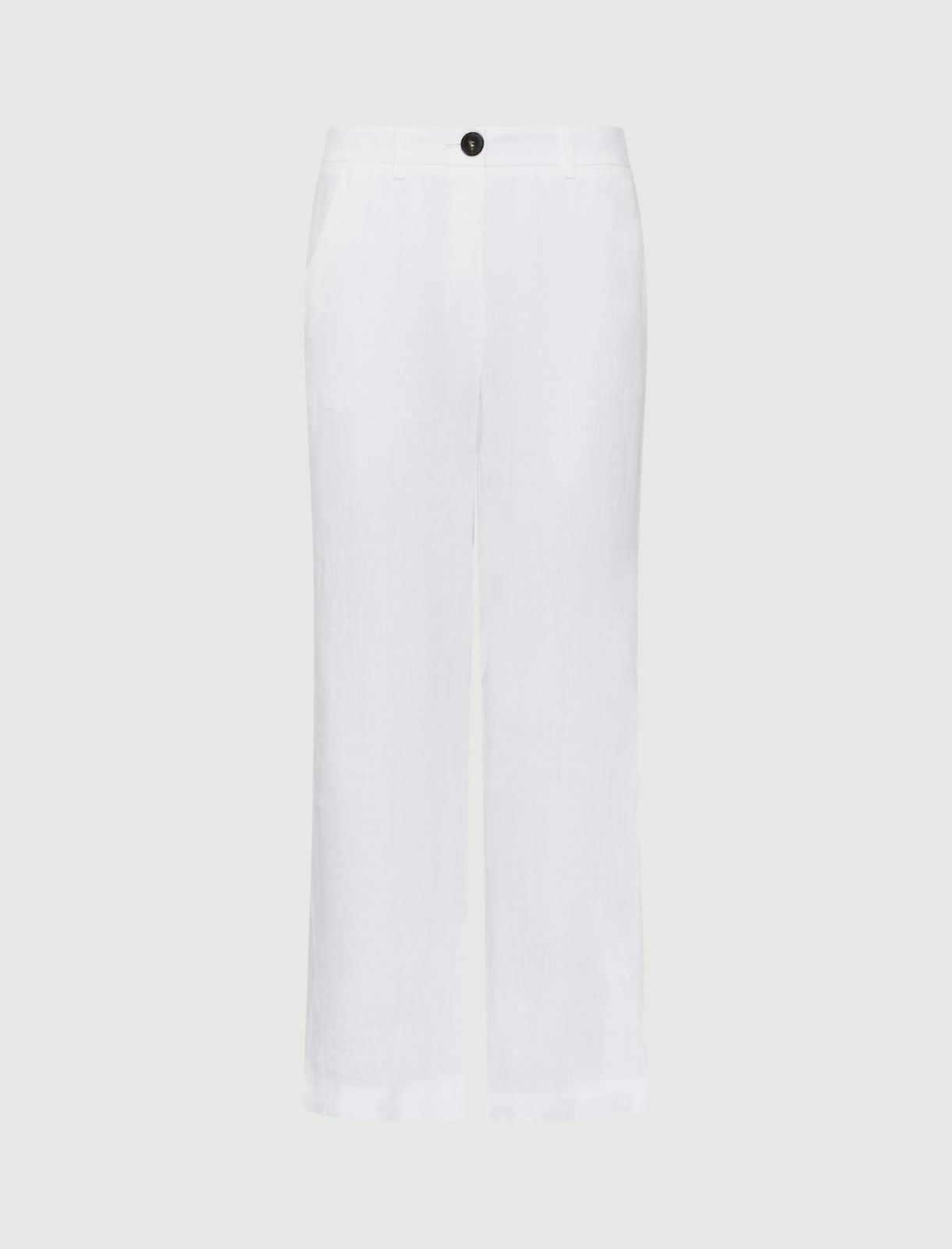 Flared trousers, white | Marella