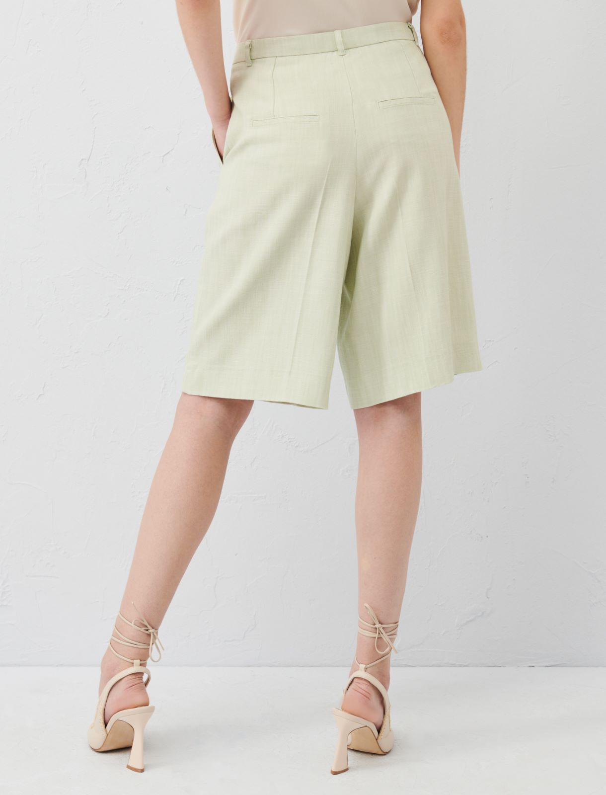 Basketweave shorts, apple green | Marella
