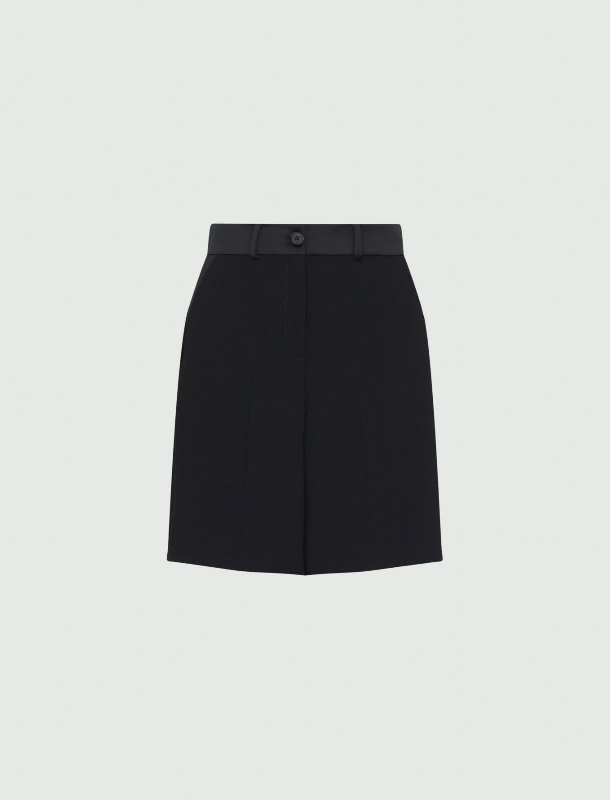 Crepe shorts - Black - Marella - 2