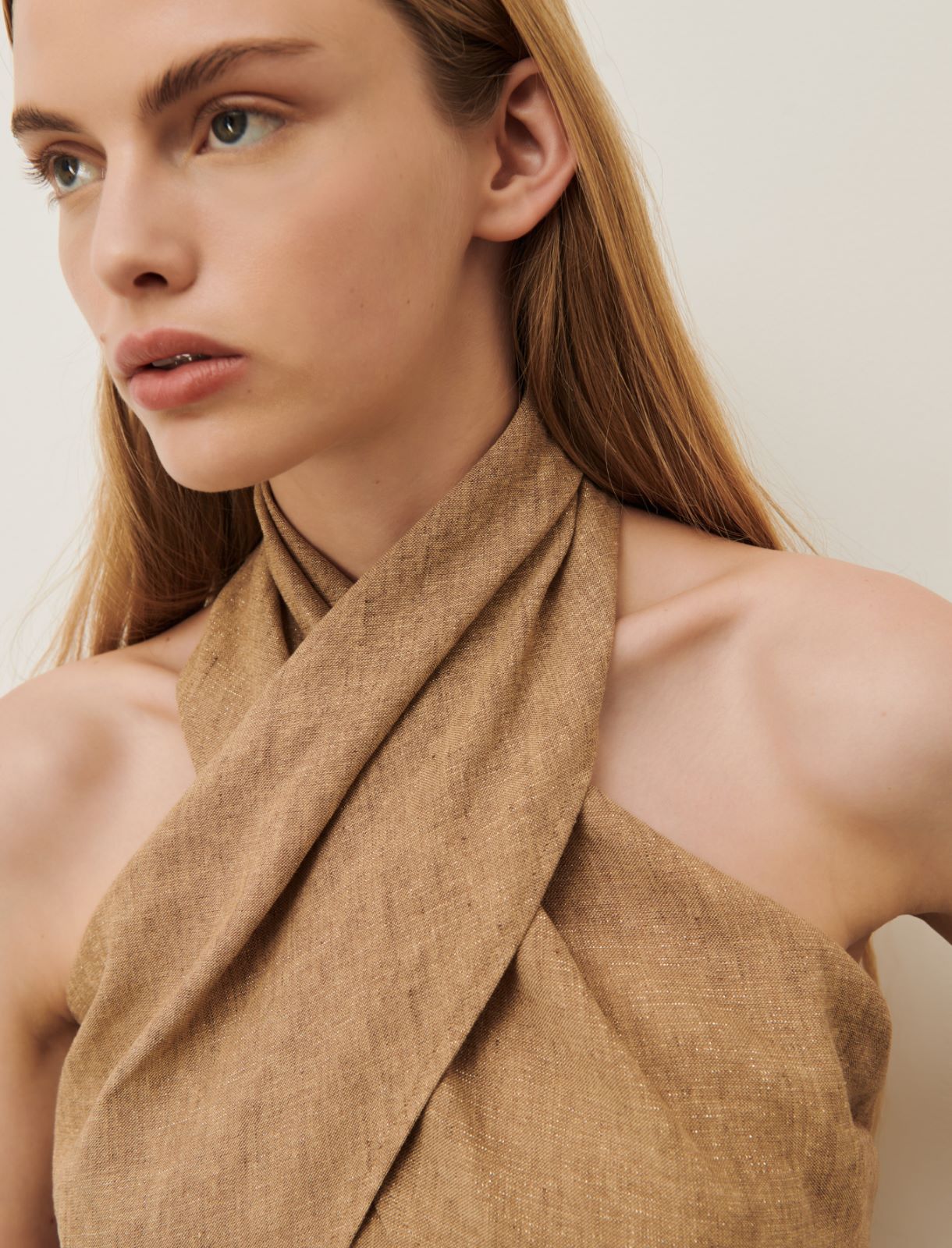 Crossover top, beige | Marella 