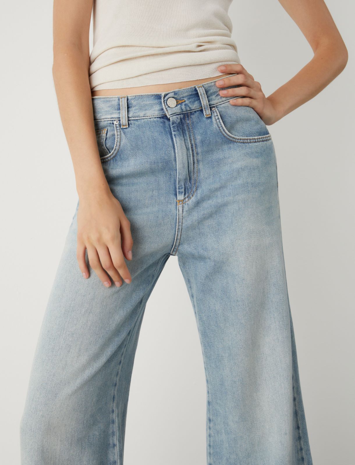 Wide-leg jeans - Blue jeans - Marella - 4