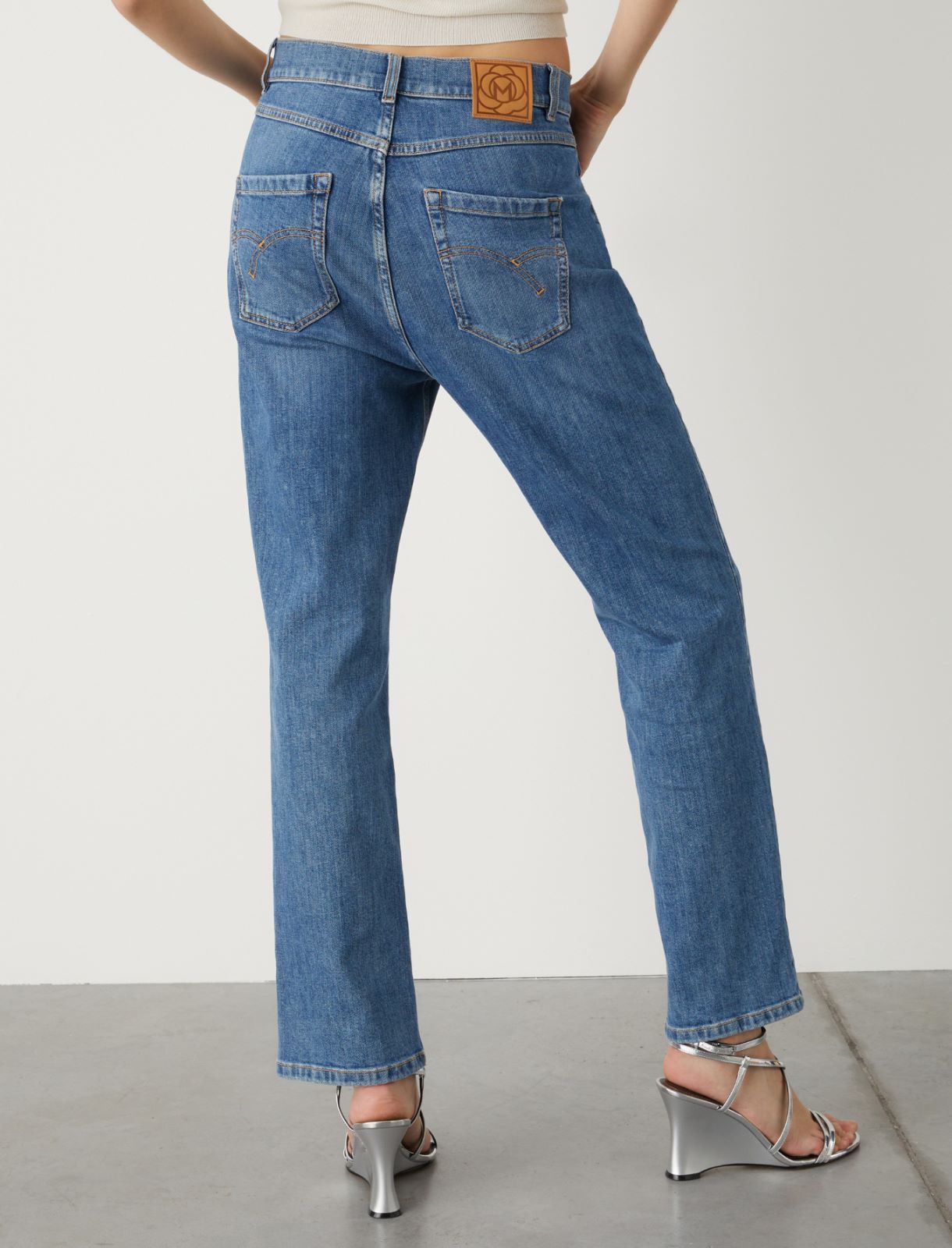 Jean taille haute - Bleu jeans - Marella - 2