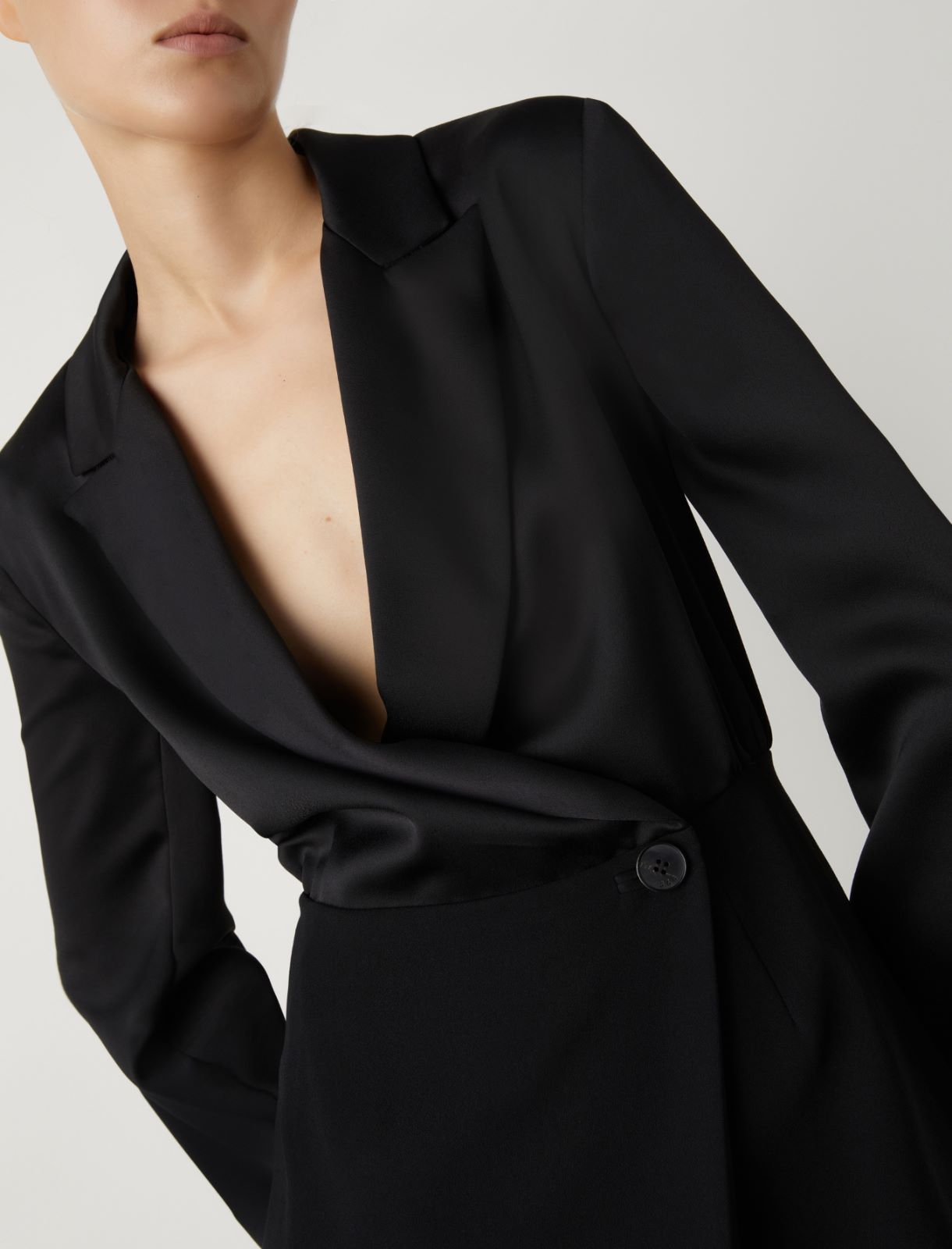 Robe-blazer courte - Noir - Marella - 4