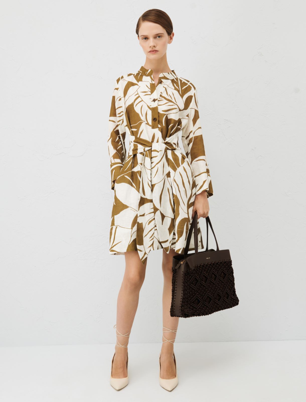 Patterned dress, olive | Marella