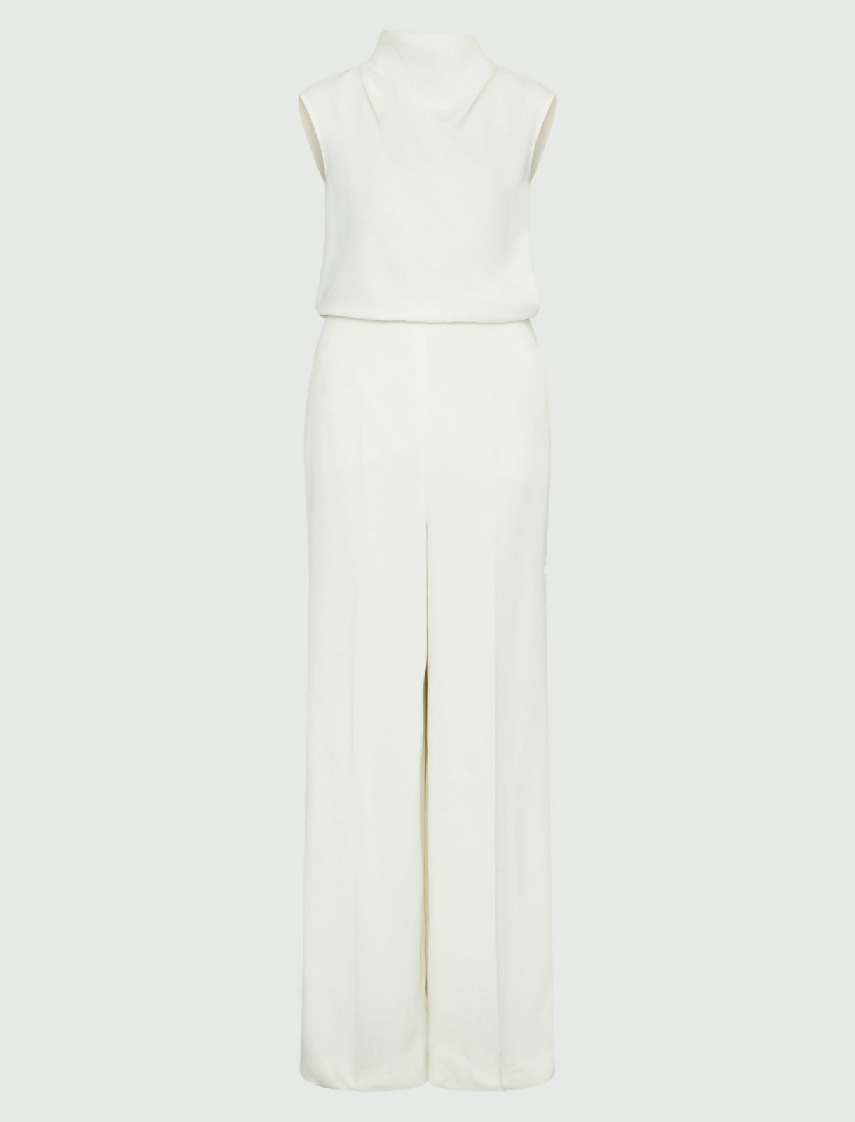 Crepe jumpsuit - Wool white - Marella - 2