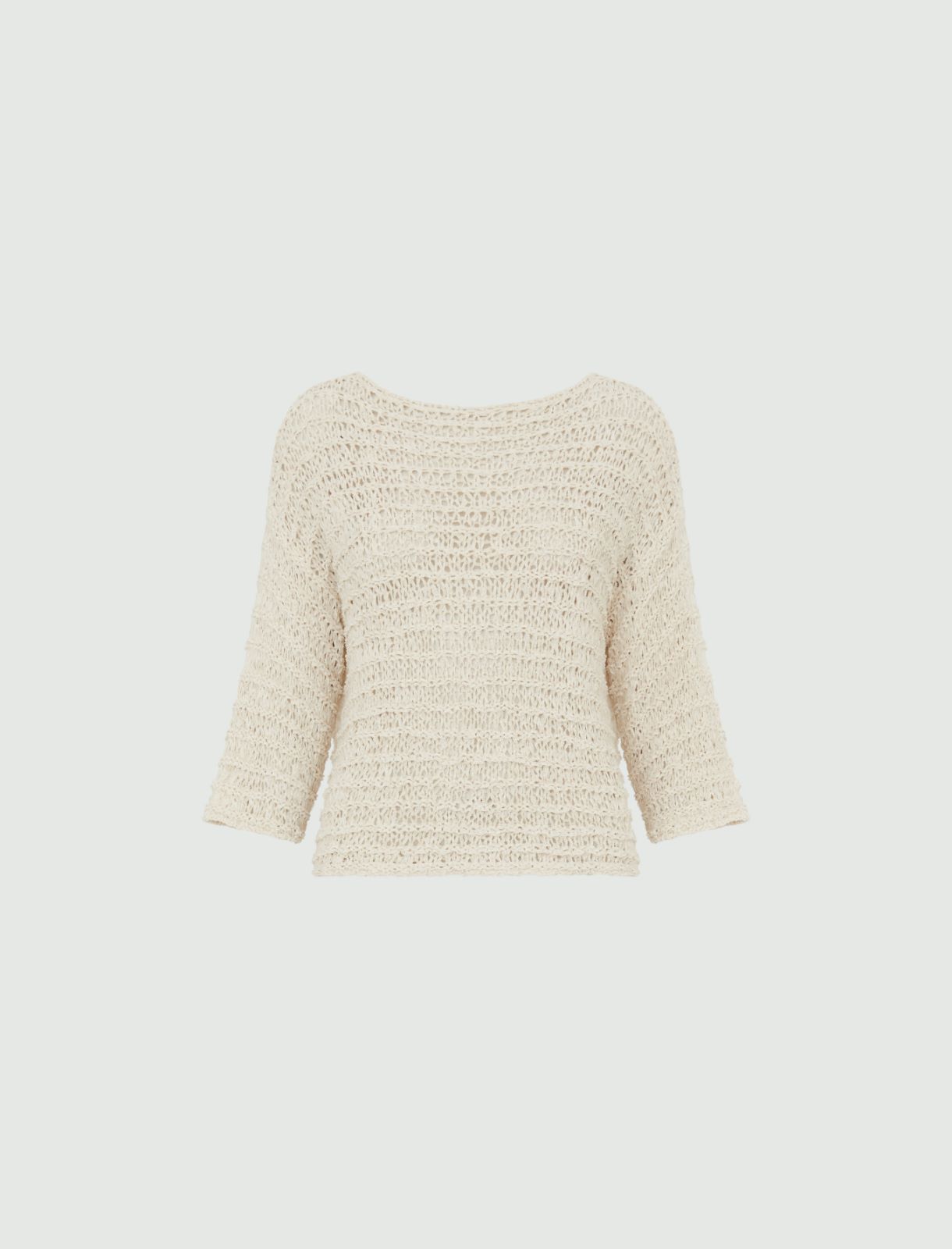 Cropped sweater - Wool white - Marella - 2