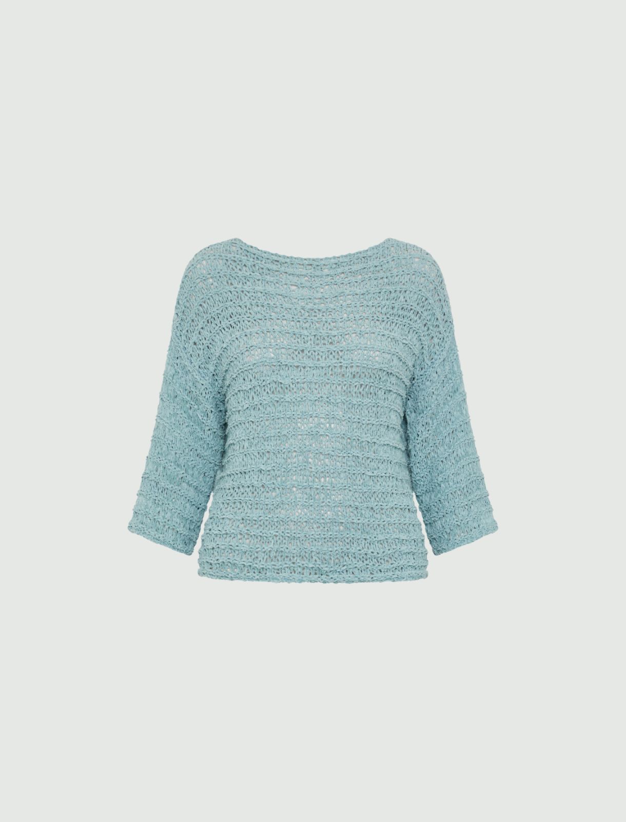 Cropped sweater - Sky-blue - Marella - 2