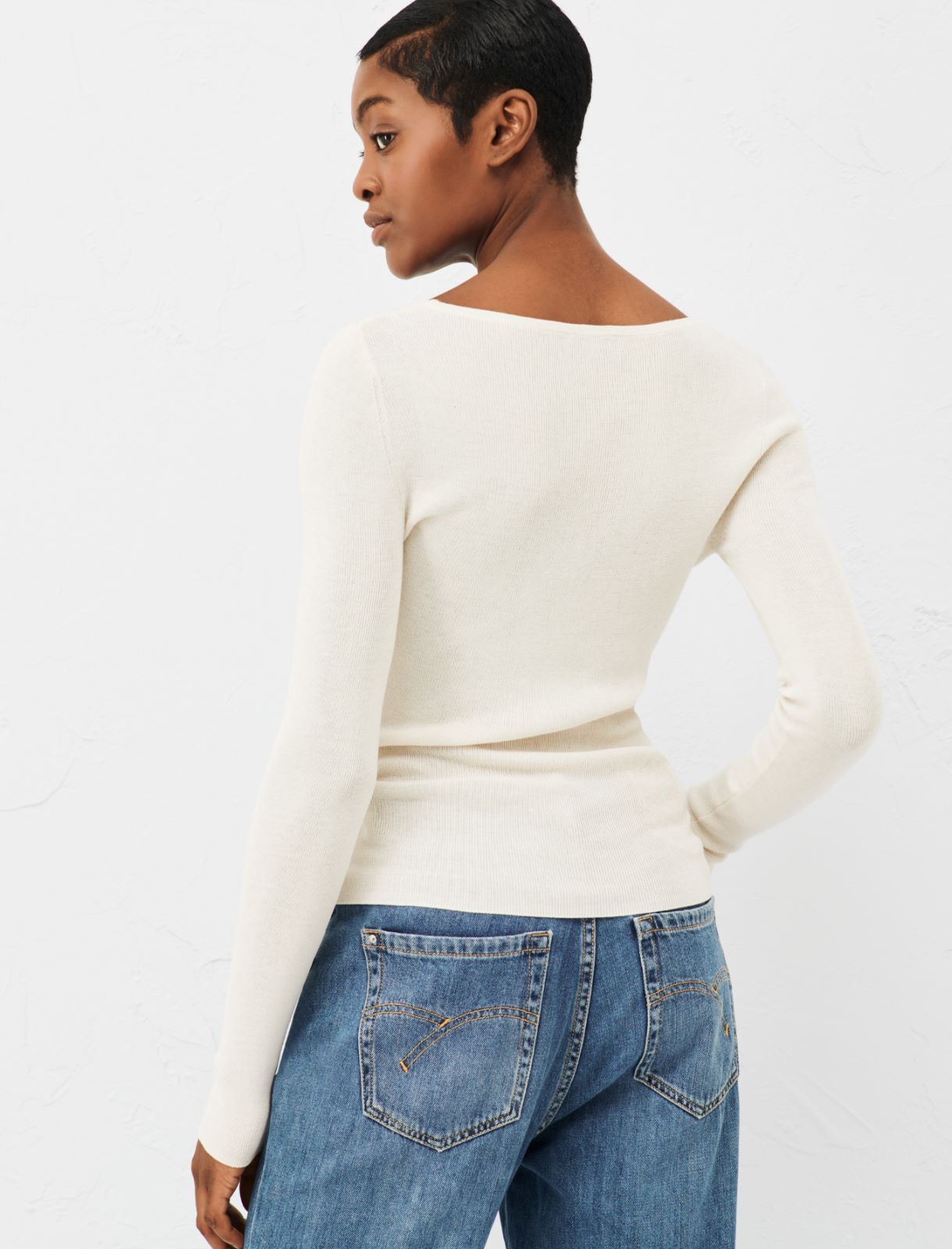 Slim-fit sweater - Blanc - Marella - 2