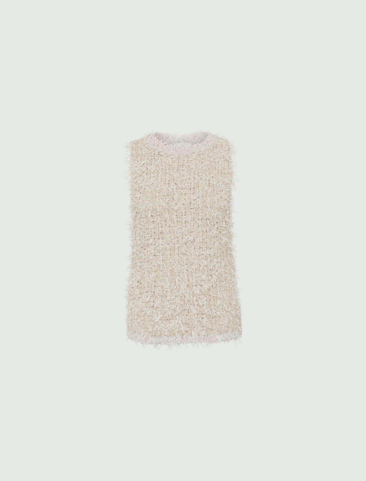 Knitted gilet - Wool white - Marella - 2