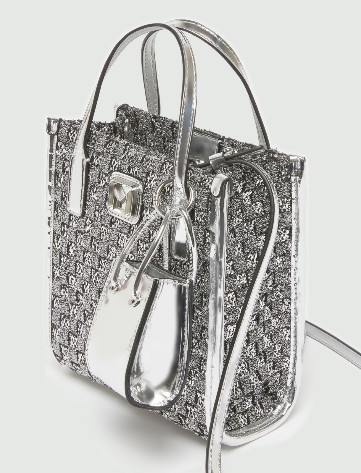 Silver discount studded bag