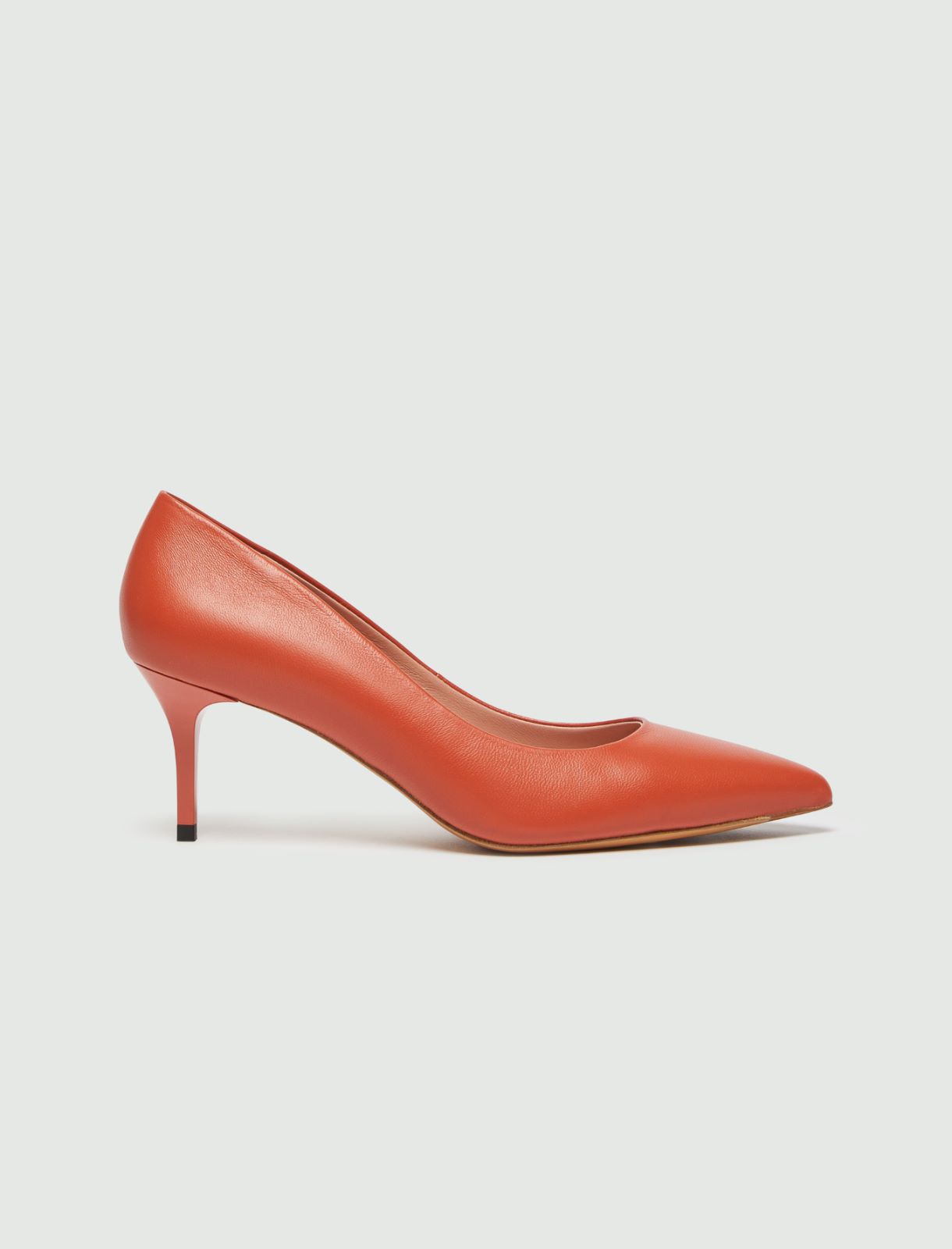 Leather court shoes - Salmon - Marella - 2