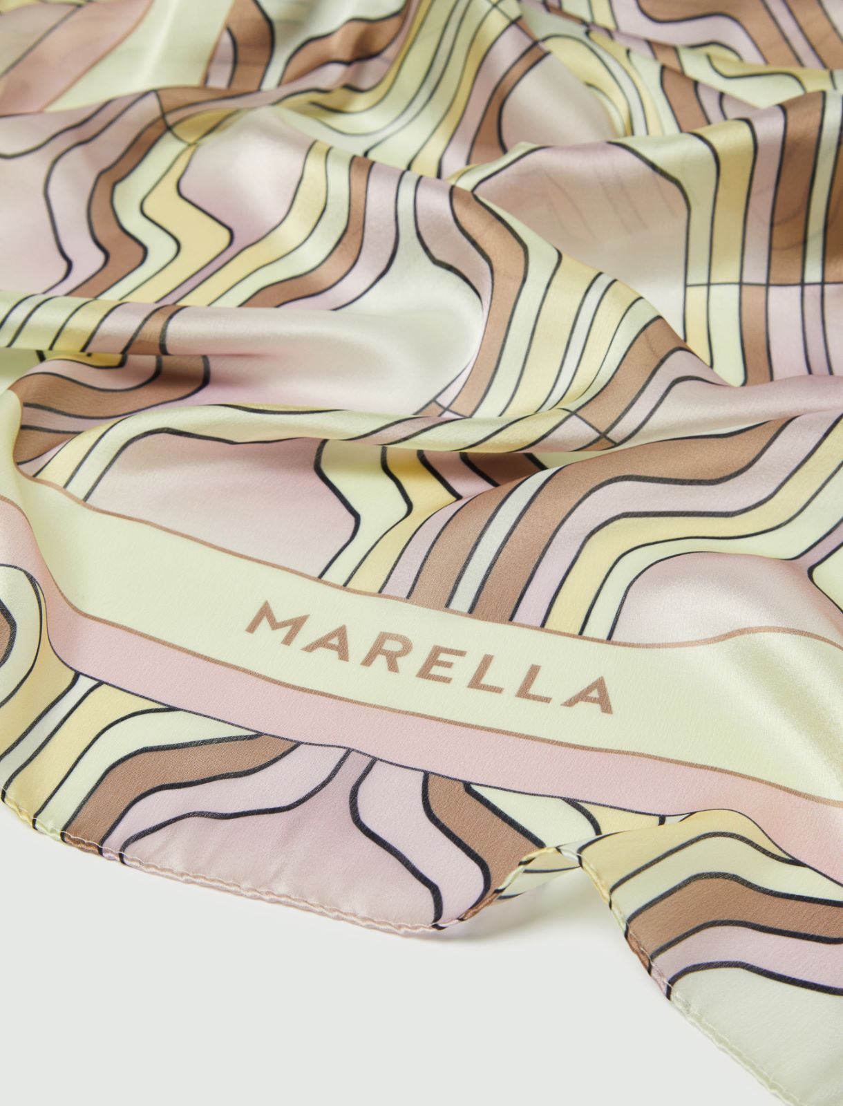 Patterned stole - Pink - Marella - 2