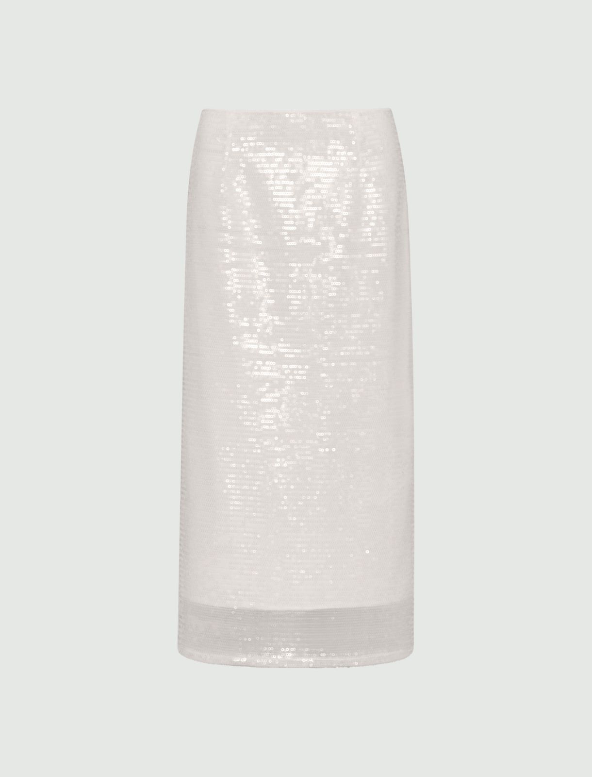 Sequin skirt - Optical white - Marella - 2