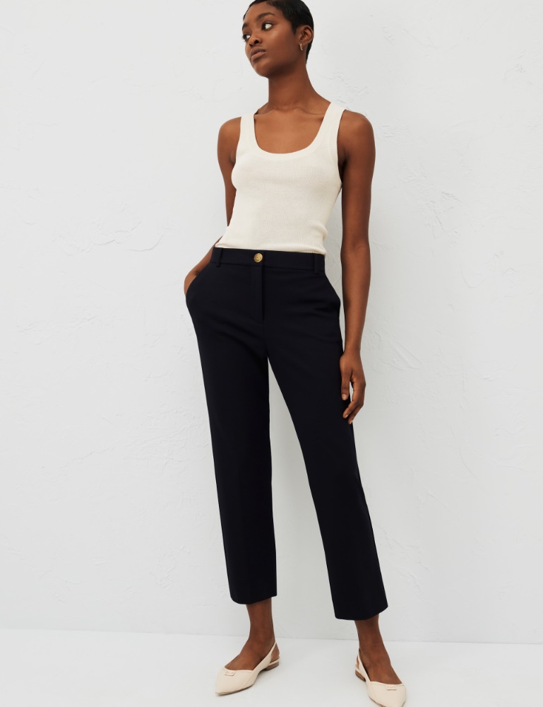 Palazzo Trousers Women Summer Casual Pleated High Waisted Wide Leg  Suspenders Trousers at Rs 3068.75 | Women Clothes | ID: 2851552113712
