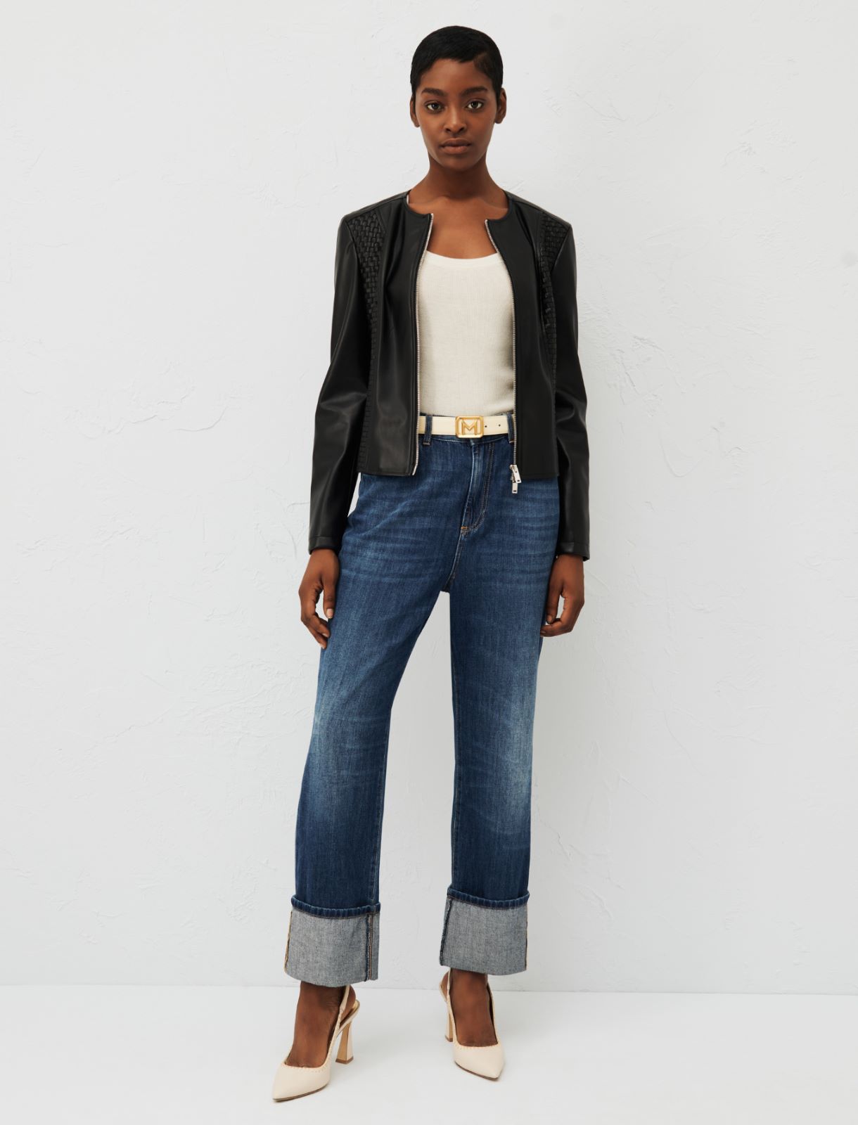 Zip-up jacket, black | Marella 