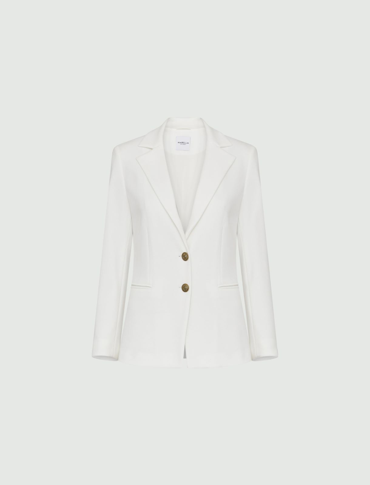 Jersey blazer - White - Marella - 2
