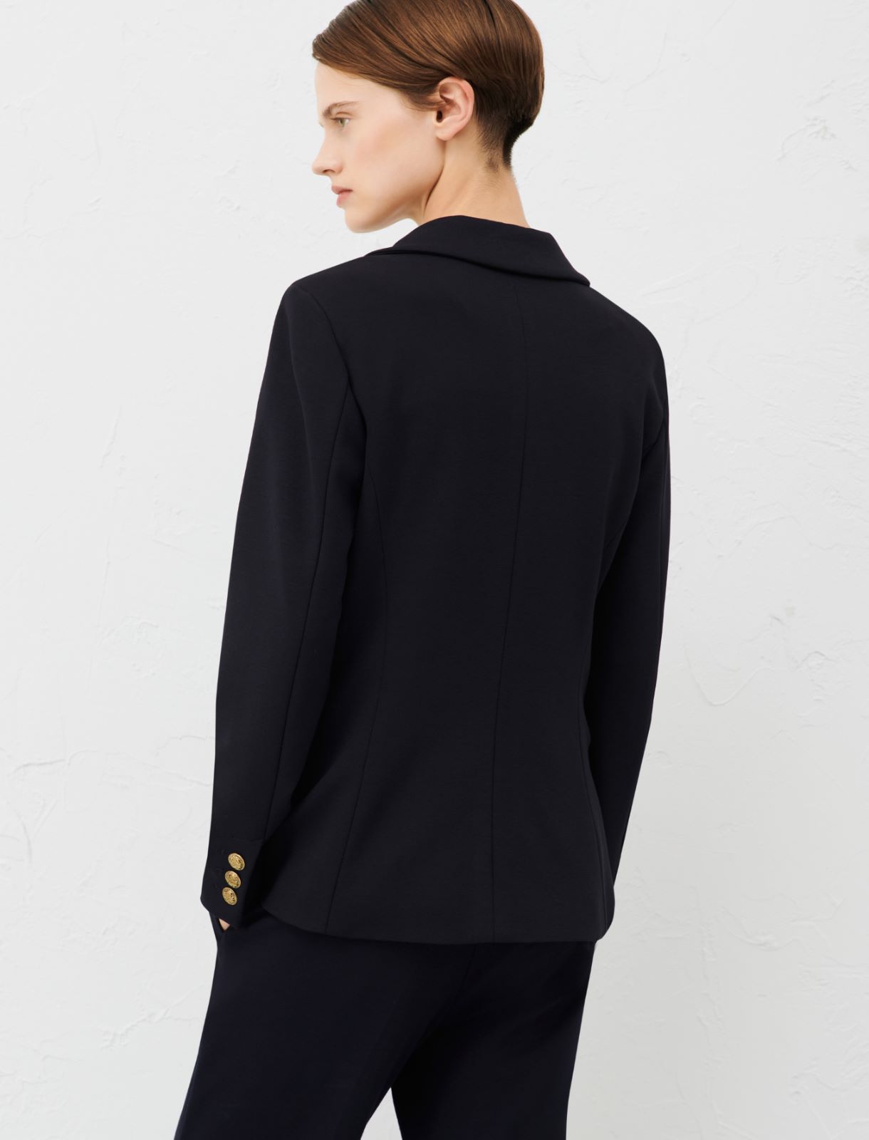 Jersey blazer, navy | Marella 